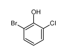 2-溴-6-氯苯酚 结构式
