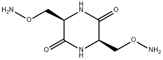 (3R,6R)-3,6-双[(氨基氧基)甲基]-2,5-哌嗪二酮 结构式