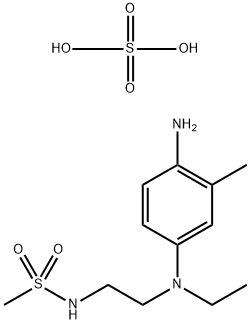 4-氨基-N-乙基-N-(beta-甲磺酰胺乙基)间甲苯胺倍半硫酸盐 结构式