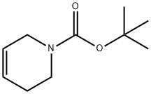 1-叔丁氧羰基-1,2,3,6-四氢吡啶 结构式