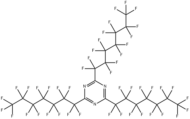 2,4,6-三(十五氟庚基)-1,3,5-三嗪 结构式