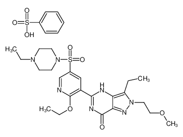 吉沙那非苯磺酸盐 结构式