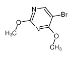5-溴-2,4-二甲氧基嘧啶 结构式