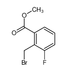 2-(溴甲基)-3-氟苯甲酸甲酯 结构式