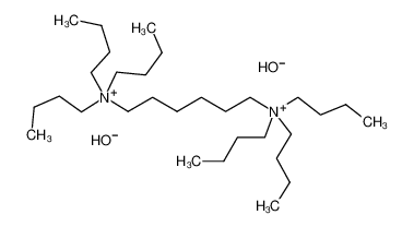 二氢氧化己烷-1,6-双(三正丁基铵) 结构式