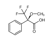 (R)-(+)-α-甲氧基-α-(三氟甲基)苯乙酸 结构式