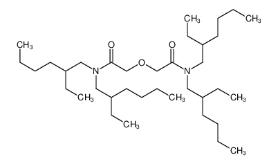 2,2'-氧基双(N,N-双(2-乙基己基)乙酰胺) 结构式