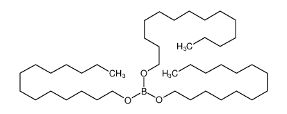 硼酸三(十四烷基)酯 结构式