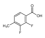 2,3-二氟-4-甲基苯甲酸 结构式