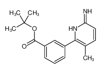3-(6-氨基-3-甲基吡啶-2-基)苯甲酸叔丁酯 结构式