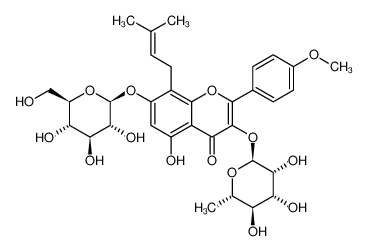 淫羊藿苷 结构式