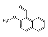 2-甲氧基-1-萘醛 结构式
