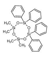 2,2,4,4-四甲基-6,6,8,8-四苯基环四硅氧烷 结构式