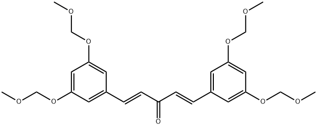 (1E,4E)-1,5-双[3,5-双(甲氧基甲氧基)苯基]-1,4-戊二烯-3-酮 结构式