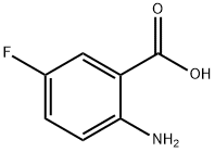 5-氟邻氨基苯甲酸 结构式