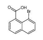 8-溴-1-萘甲酸 结构式
