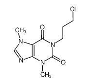 1-(3-氯丙基)可可碱 结构式