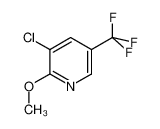 3-氯-2-甲氧基-5-(三氟甲基)吡啶 结构式