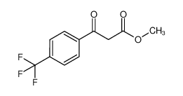4-(三氟甲基)苯甲酰基乙酸甲酯 结构式