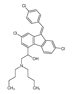 苯芴醇 结构式