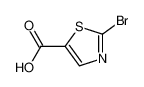 2-溴噻唑-5-甲酸 结构式