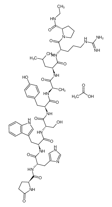 醋酸阿拉瑞林 结构式