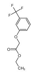 3-(三氟甲基)苯氧基乙酸乙酯 结构式