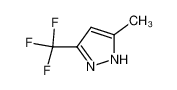 3-甲基-5-三氟甲基吡唑 结构式