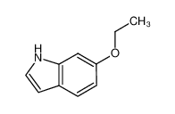 6-乙氧基吲哚 结构式