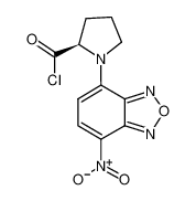 N-(7-硝基-2,1,3-苯并恶二唑-4-基)-D-脯氨酰氯 结构式