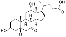7-酮-3α,12-α-二羟基胆酸 结构式