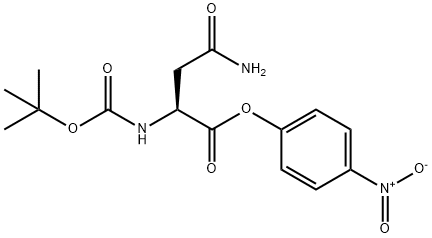 Nα-Boc-L-天门冬酰胺-4-硝基苯酯 结构式