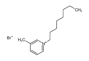1-辛基-3-甲基吡啶溴盐 结构式