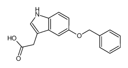 5-苄氧基吲哚-3-乙酸 结构式
