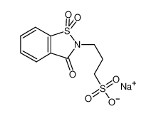 N-(3-磺基丙基)-糖精钠盐 结构式