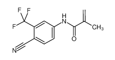 90357-53-2 N-[4-氰基-3-(三氟甲基)苯基]甲基丙烯酰胺 结构式