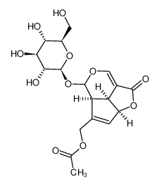 车叶草苷 结构式