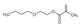 2-甲基-2-丙烯酸-2-丁氧基乙酯 结构式