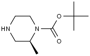 (S)-1-N-Boc-2-甲基哌嗪 结构式