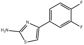 2-氨基-4-(3,4-二氟苯基)噻唑 结构式
