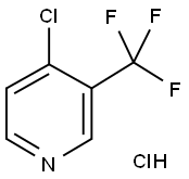 4-氯-3-(三氟甲基)吡啶盐酸盐 结构式