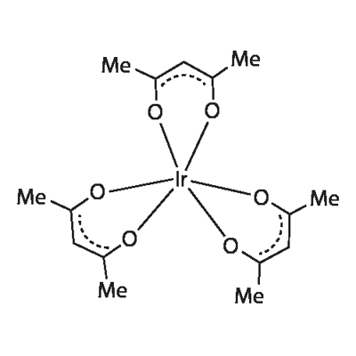 乙酰丙酮铱(Ⅲ) 结构式