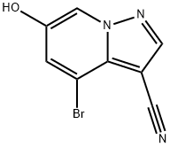 4-溴-6-羟基吡唑并[1,5-a]吡啶-3-甲腈 结构式
