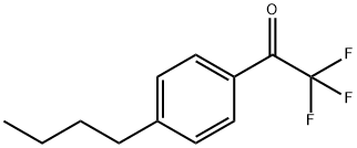 4-丁基-α,α,α-三氟苯乙酮 结构式