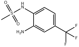 N-(2-氨基-4-(三氟甲基)苯基)甲磺酰胺 结构式