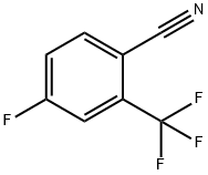 4-氟-2-三氟甲基苯甲腈 结构式