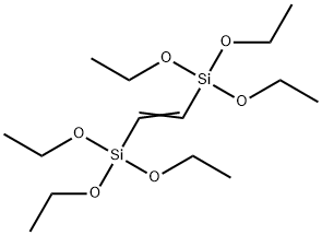 1,2-双(三乙氧基硅基)乙烯 结构式