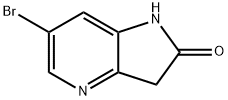 6-溴-4-氮杂-吲哚-2-酮 结构式