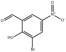 3-溴-5-硝基水杨醛 结构式
