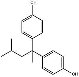 4,4'-(1,3-二甲基亚丁基)二苯酚 结构式